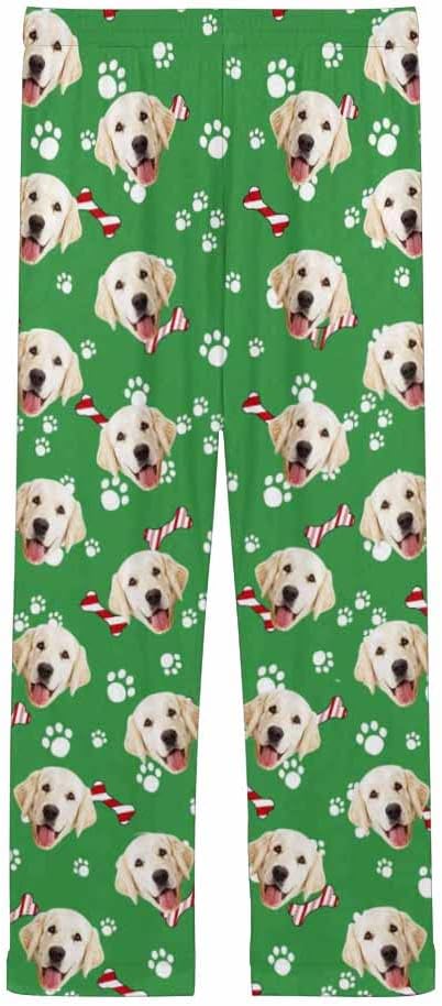 Custom Face Pajamas Pants Personalized Nightwear Bottoms for Women XS-XXL