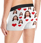 M YESCUSTOM Custom Faces Funny Short Briefs Gift for Husband Underwear