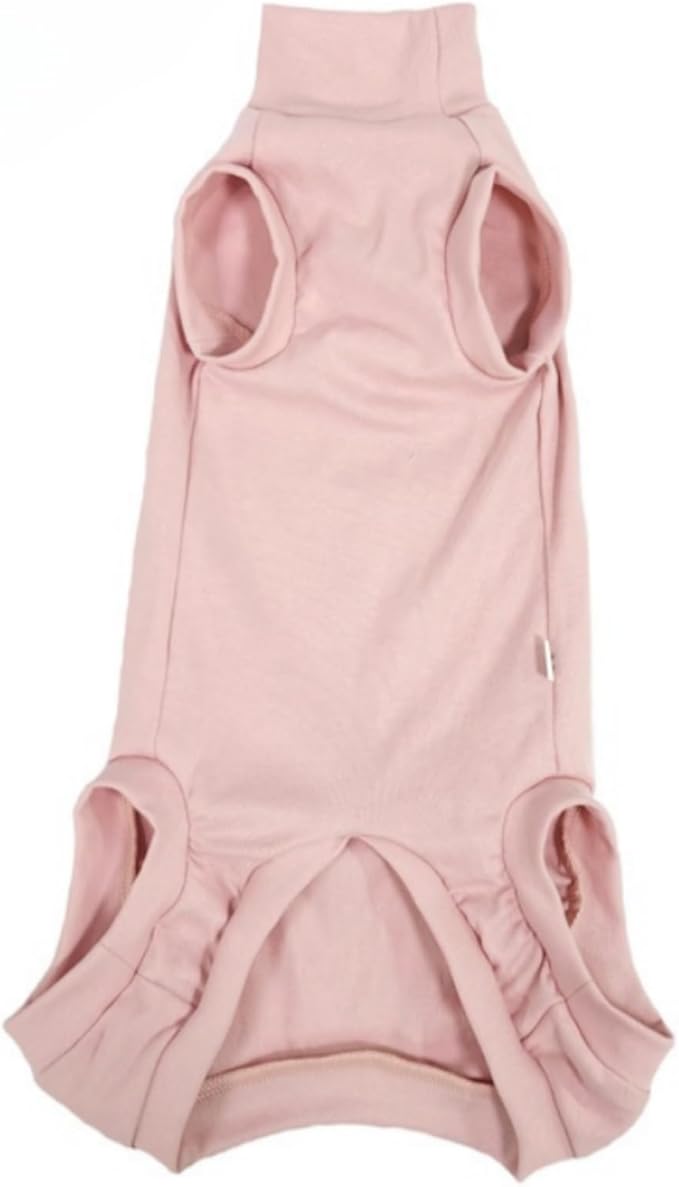 Sphynx Cat Clothes Sleeveless Bodysuit Elastic Hairless Cat Pajamas Pet Clothes Cat Surgery Recovery Suit for Cats Dogs After Surgery Wear Suit (Pink, X-Large (11-14 lbs))