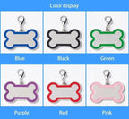 Double-Sided Personalized Dog Tags for Pets - pet ID tag, Laser Engraved Dog tag, Name tag for Dog Collar, Dog Tags for Large Dogs (Pink, Bone-Shaped-Large)