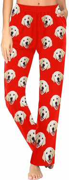 Custom Face Pajamas Pants Personalized Sleepwear Bottoms for Women XS-XXL