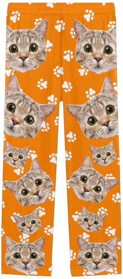 FunStudio Personalized Pajama Pants for Women Custom Photo Face Printed Pajama Bottoms with Pockets