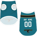 Jacksonville Dog Clothes Jersey Pet Jersey Customized Any Name & Number S-5XL for Small Middle and Big Dogs