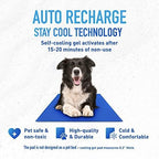 The Green Pet Shop Chillz Gel Mat, Medium - Pressure-Activated Cooling Pad for Pets 0-25 lbs - Non-Toxic, No Water or Refrigeration Needed - Ideal for Home, Travel & Crates