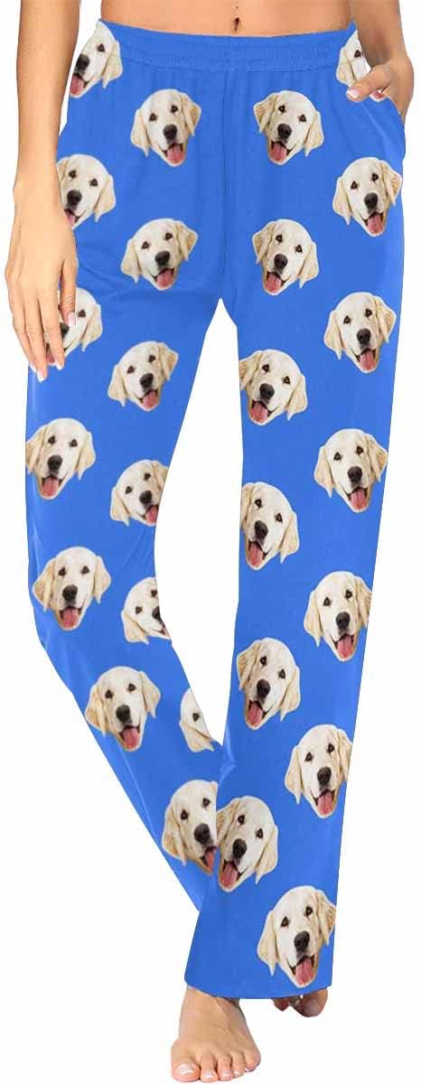 Custom Face Pajamas Pants Personalized Sleepwear Bottoms for Women XS-XXL
