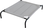 Coolaroo Original Elevated Dog Bed - Breathable Off-The-Ground Pet Bed with Cooling Fabric, Joint Relief & Moisture-Resistant Fabric, 100% Recyclable, Easy Clean, Gray, Extra Large