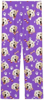Custom Face Pajamas Pants Personalized Nightwear Bottoms for Women XS-XXL
