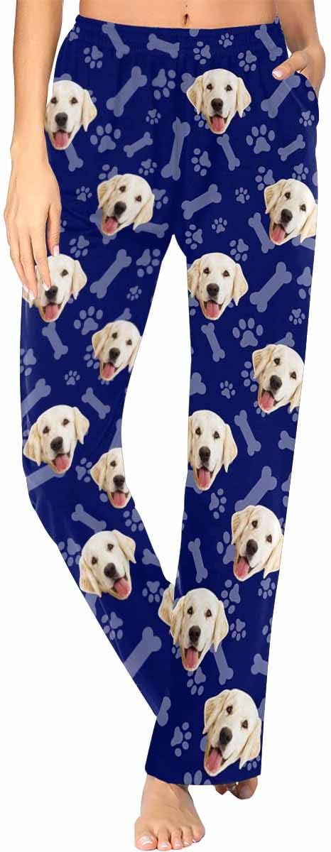 Custom Face Pajamas Pants Personalized Sleepwear Bottoms for Women XS-XXL
