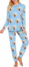 MyPupSocks Custom Face Pajamas Sets for Women, Personalized Photo Sleepwear XS-XXL