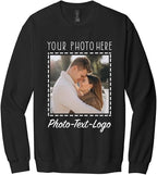 Personalized Clothing with Your Photo Custom T-Shirts, Sweatshirts & Hoodies Add Text or Logo Front