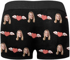 M YESCUSTOM Custom Faces Funny Short Briefs Gift for Husband Underwear