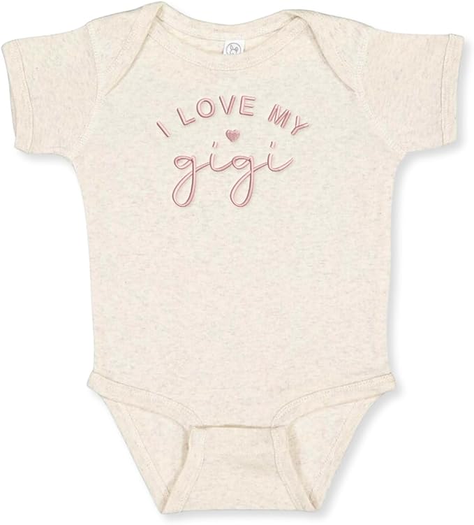 COUPLEHOODIES Personalized Baby Onesie Bodysuit – Custom Embroidery Gift for Pregnancy Reveal Baby Shower or First Grandchild