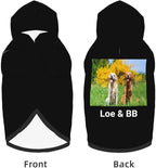 Customized Dog Hoodie with Name Logo Personalized Text Soft & Warm for Puppy Sweatshirt Hooded for Small Medium Large Dogs Girl/Boy Cats/Kitten, SlateGray, L