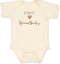 COUPLEHOODIES Personalized Baby Onesie Bodysuit – Custom Embroidery Gift for Pregnancy Reveal Baby Shower or First Grandchild