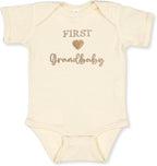 COUPLEHOODIES Personalized Baby Onesie Bodysuit – Custom Embroidery Gift for Pregnancy Reveal Baby Shower or First Grandchild