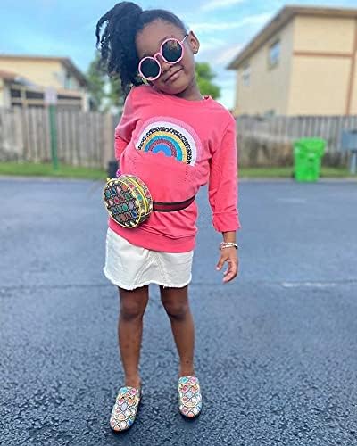 Bumeex Toddler Girl Sweatshirt Clothes Outfit,Cotton Crewneck Christmas Clothing