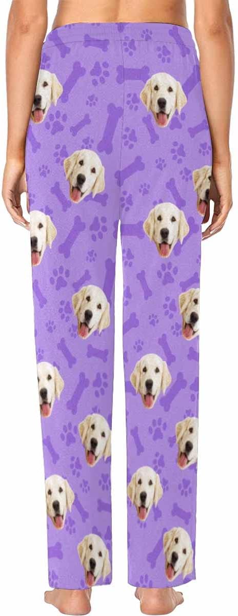 Custom Face Pajamas Pants Personalized Sleepwear Bottoms for Women XS-XXL