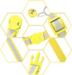 2 Pack Breakaway Cat Collars with Bells, Reflective Design and Claw Print Design, Safety Buckle, Adjustable 7.5-12.5 Inches for Kittens & Cats (Yellow)