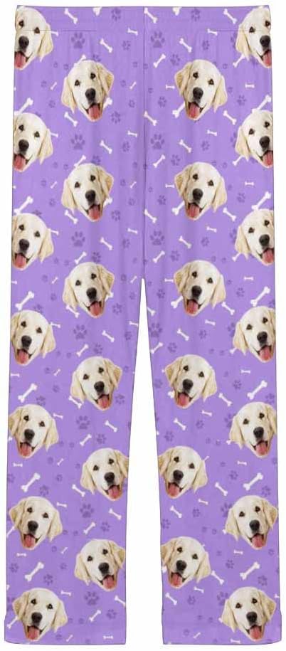 Custom Face Pajamas Pants Personalized Sleepwear Bottoms for Women XS-XXL