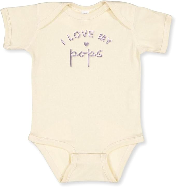 COUPLEHOODIES Personalized Baby Onesie Bodysuit – Custom Embroidery Gift for Pregnancy Reveal Baby Shower or First Grandchild