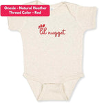 COUPLEHOODIES Personalized Baby Onesie Bodysuit – Custom Embroidery Gift for Pregnancy Reveal Baby Shower or First Grandchild