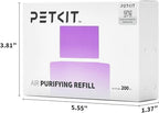PETKIT Air Purifying Refills for PuraX PuraMax Self-Cleaning Cat Litter Box, 100% Natural Ingredients Odor Remover, 4 Bottles Odor Eliminating Replacement Refills, Quickly Odor Control