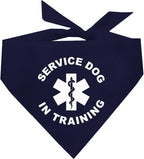 Service Dog in Training Dog Bandana (Navy, OS 289)