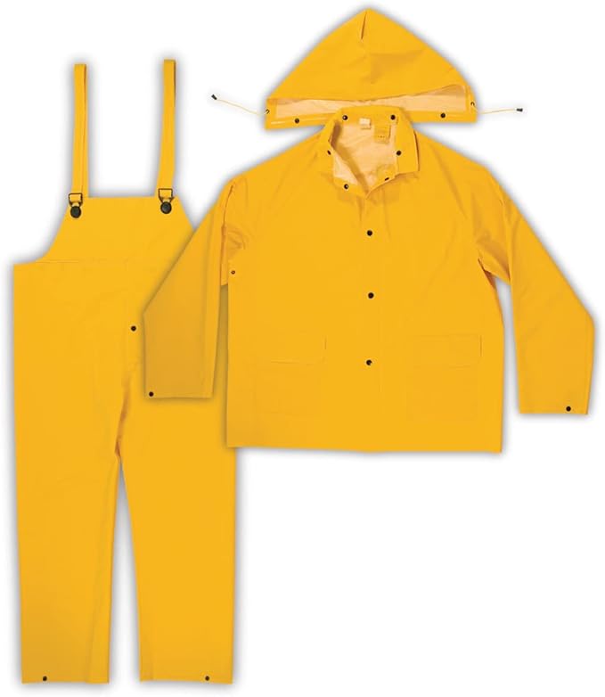 Custom Leathercraft mens Bib painting coveralls, Yellow, 3XLarge US
