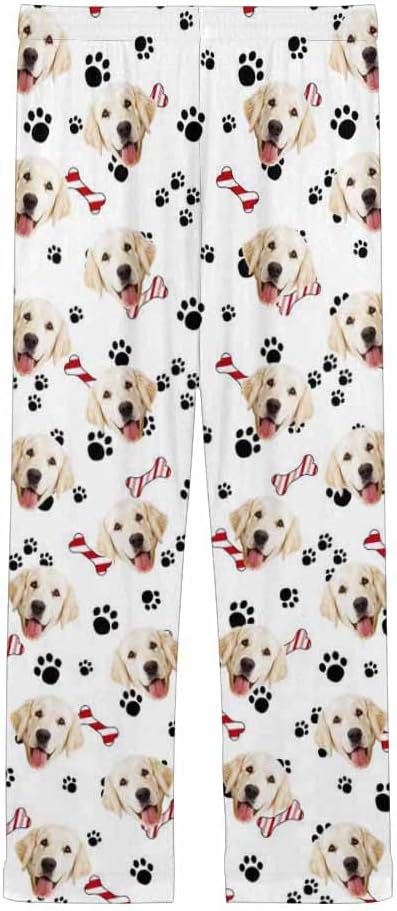 Custom Face Pajamas Pants Personalized Nightwear Bottoms for Women XS-XXL