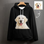 Artsadd Custom Face Unisex athletic Pockets Sweatshirt Loose Hoodie Custom Christmas Long Sleeve Sweatshirt Hooded Pullover