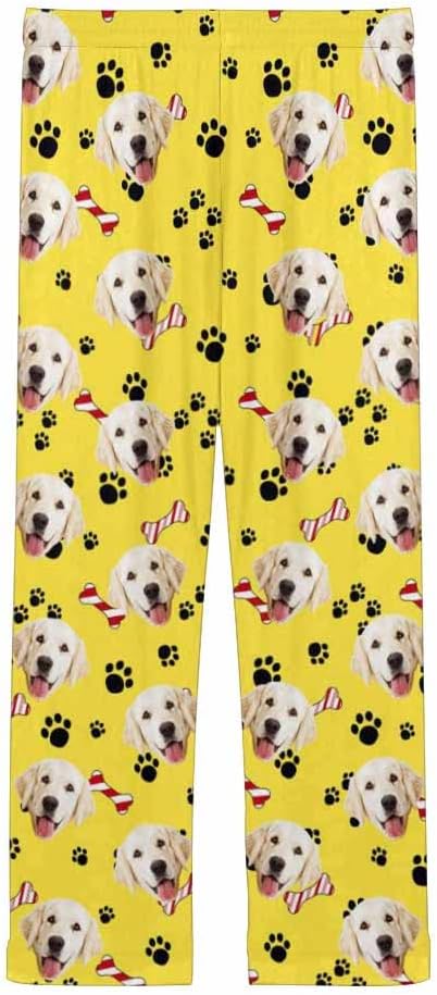 Custom Face Pajamas Pants Personalized Nightwear Bottoms for Women XS-XXL
