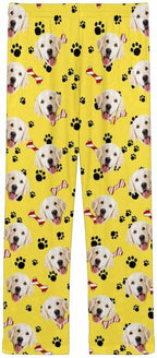Custom Face Pajamas Pants Personalized Nightwear Bottoms for Women XS-XXL