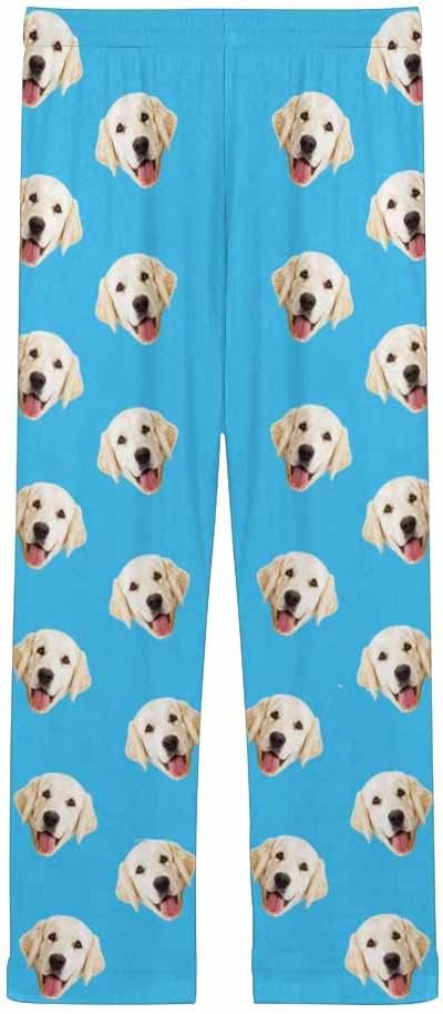 Custom Face Pajamas Pants Personalized Sleepwear Bottoms for Women XS-XXL