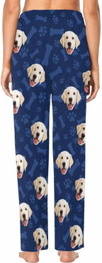Custom Face Pajamas Pants Personalized Sleepwear Bottoms for Women XS-XXL