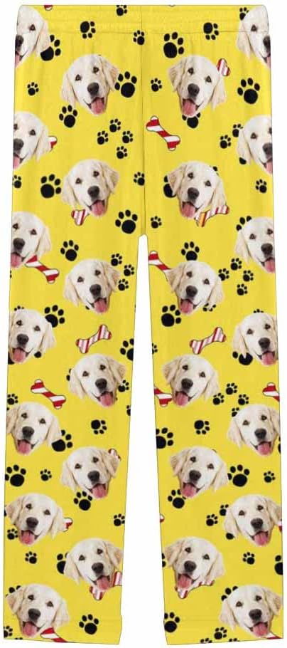 Custom Face Pajamas Pants Personalized Nightwear Bottoms for Women XS-XXL
