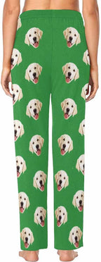 Custom Face Pajamas Pants Personalized Sleepwear Bottoms for Women XS-XXL