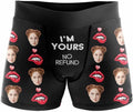 M YESCUSTOM Custom Faces Funny Short Briefs Gift for Husband Underwear