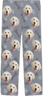 MyPupSocks Customized Face Pajamas Pants Photo Pajama Bottoms for Men S-XXL