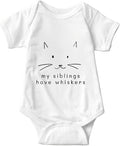 My Siblings Have Paws Bodysuit Baby Paws Romper Cat Whiskers Bodysuit Cute Baby Clothes Newborn Sibling Announcement Bodysuit