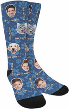 Artsadd Custom Pajamas for Women Men Family, Personalized Face Pjs Pajama Pants, Funny Pet Photo Loungewear Sleepwear Jammies