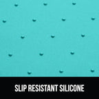 GORILLA GRIP 100% Waterproof Raised Edge BPA Free Silicone Pet Feeding Mat, Dog Cat Food Mats Contain Spills Protects Floors, Placemats for Cats and Dogs Water Bowl, Pets Accessories 16x10, Turquoise