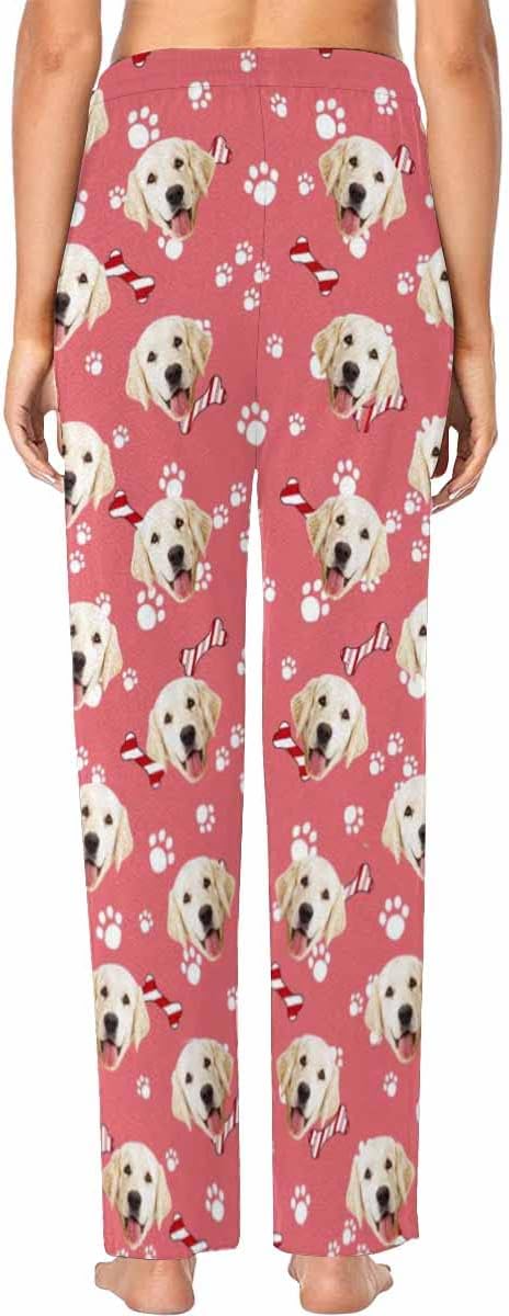 Custom Face Pajamas Pants Personalized Nightwear Bottoms for Women XS-XXL