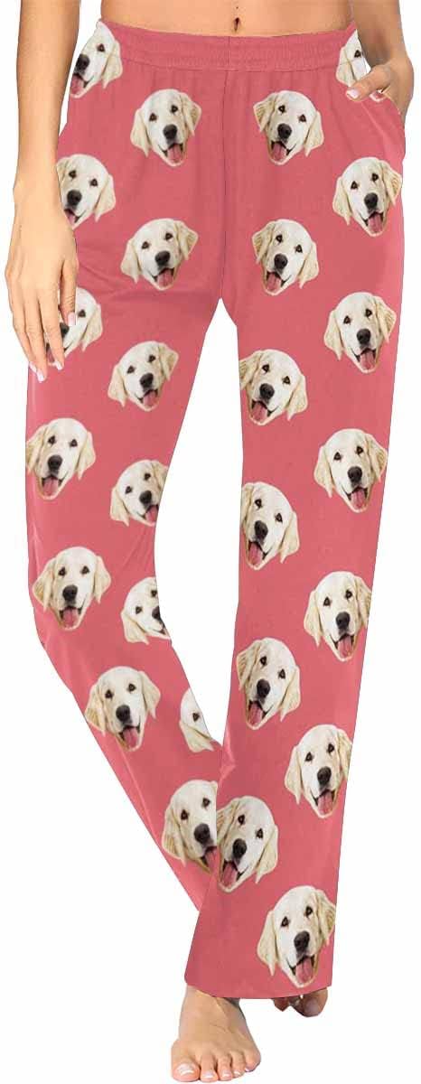 Custom Face Pajamas Pants Personalized Sleepwear Bottoms for Women XS-XXL