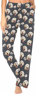 Custom Face Pajamas Pants Personalized Sleepwear Bottoms for Women XS-XXL