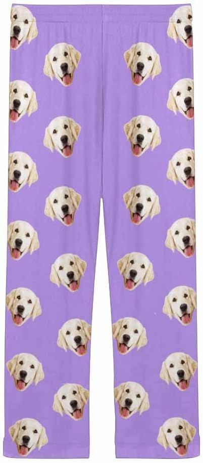 Custom Face Pajamas Pants Personalized Sleepwear Bottoms for Women XS-XXL