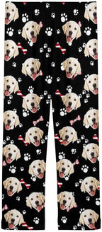 Custom Face Pajamas Pants Personalized Nightwear Bottoms for Women XS-XXL