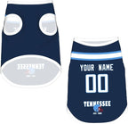 Tennessee Dog Clothes Jersey Pet Jersey Customized Any Name & Number S-5XL for Small Middle and Big Dogs