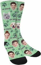 Artsadd Custom Pajamas for Women Men Family, Personalized Face Pjs Pajama Pants, Funny Pet Photo Loungewear Sleepwear Jammies