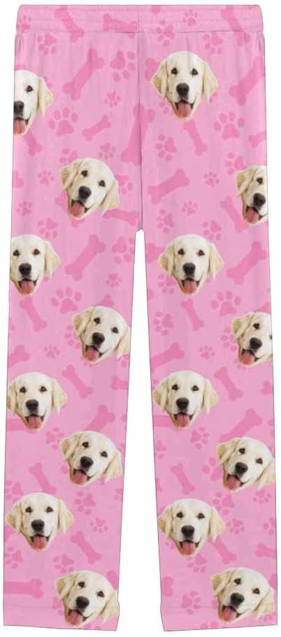 Custom Face Pajamas Pants Personalized Sleepwear Bottoms for Women XS-XXL