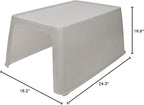 PetSafe ScoopFree Litter Box Privacy Cover - Convenient Potty Cover with Minimalist Cabin Design & Durable Construction - Removable Hood for Skittish Cats - Washable & Travel Friendly
